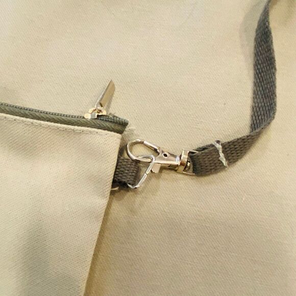 NWOT Celebrity Cruises 1st Class Retreat Canvas Tote Bag With Pouch Gray Large - Picture 3 of 5